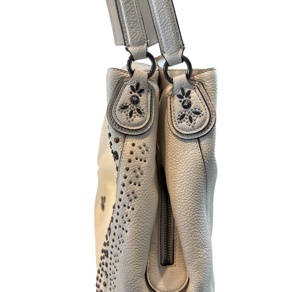 Coach NWOT  Cream Studded Hobo Bag - Picture 4 of 7